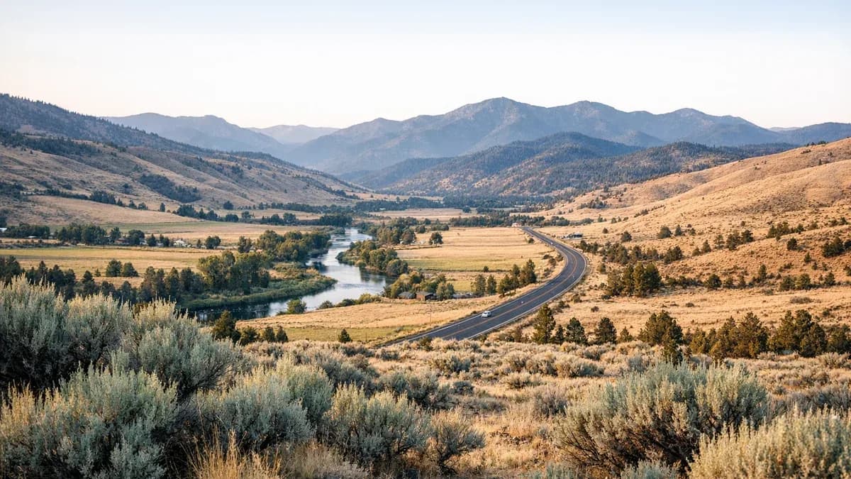 Grant County, Oregon scenic image for uncontested divorce landing page