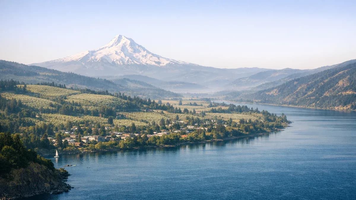 Hood River County, Oregon scenic image for uncontested divorce landing page