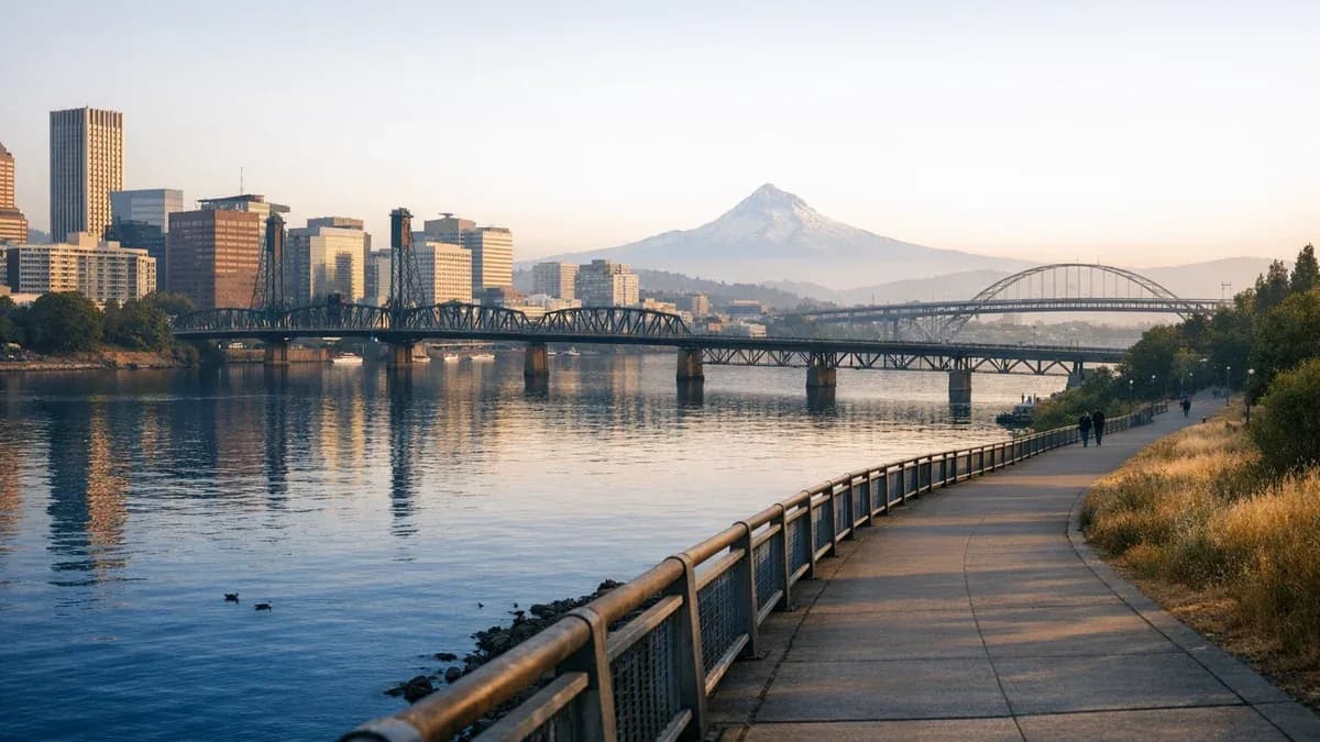 Multnomah County, Oregon scenic image for uncontested divorce landing page