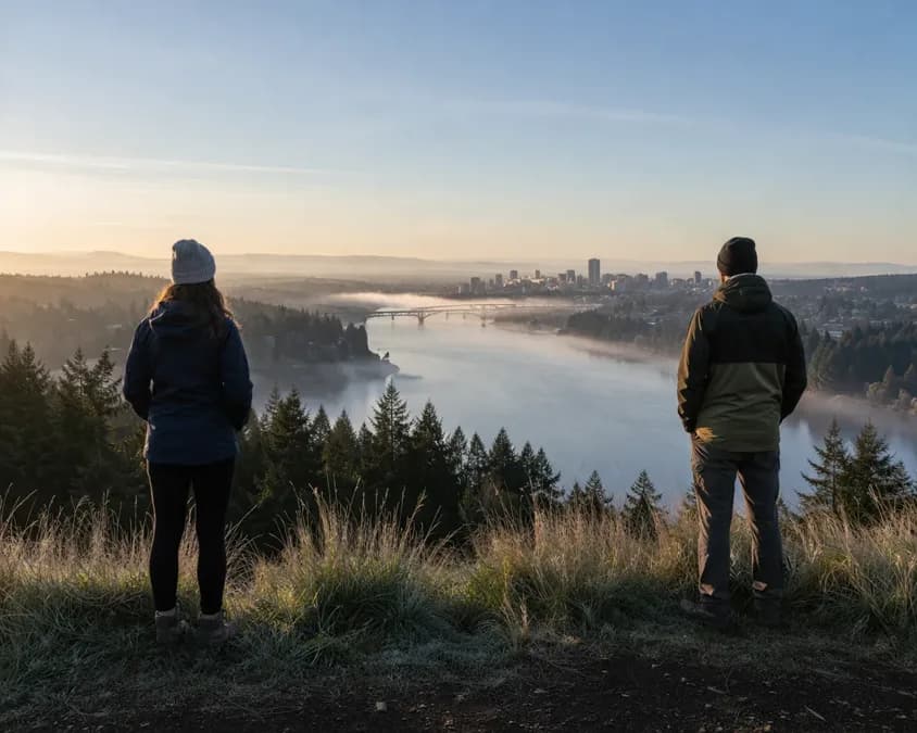 A blank paper stack and a closed laptop sit on opposite sides of a tidy desk.